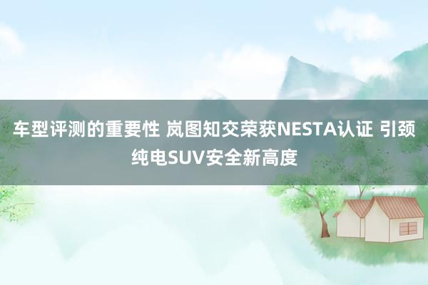 车型评测的重要性 岚图知交荣获NESTA认证 引颈纯电SUV安全新高度