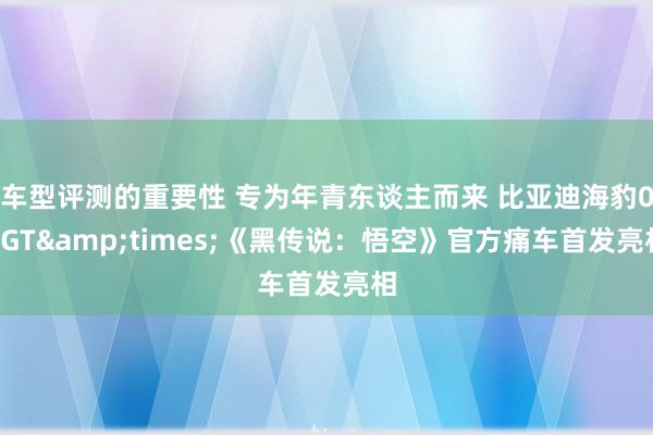 车型评测的重要性 专为年青东谈主而来 比亚迪海豹06GT&times;《黑传说：悟空》官方痛车首发亮相